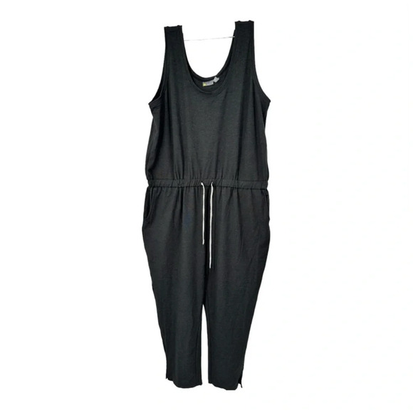 Zella Gwen Sleeveless Knit Summer Romper Jumpsuit in Grey NWT - Picture 3 of 8